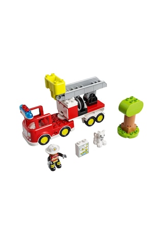 LEGO® DUPLO® İtfaiye Kamyonu 10969 - 2 Yaş & Üzeri Çocuklar için Eğitici Oyuncak Yapım Seti (21 Parça)