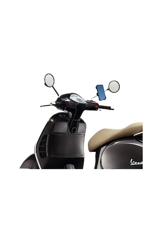 Powertec Vespa Uyumlu Çapraz Suporte Telefon Tutucu Ayna Bağlantılı