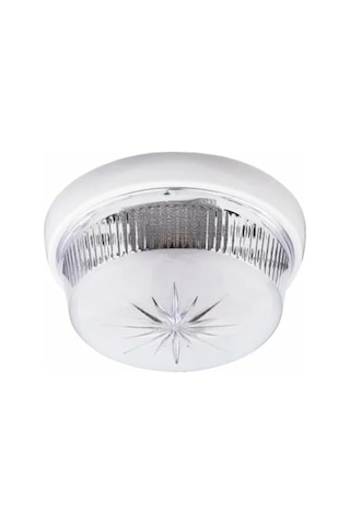 Dekoratif Tavan Glop Armatür Beyaz