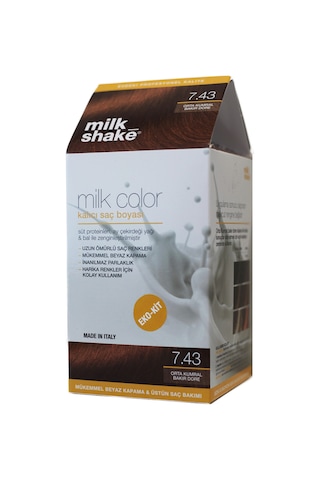 Milk_Shake Milk Color Eko - Kit Orta Kumral Bakır Dore - 7.43 Milk_Shake Milk Color Eko - Kit Orta Kumral Bakır Dore - 7.43