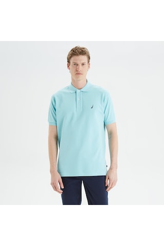Nautica Erkek Mavi Classic Fit Polo Düz K35000t Mavi
