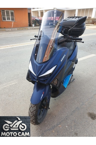 Motocam Arora Max T Ön Cam 2022-2026 Model 55cm Füme Renkli 4mm Kısa