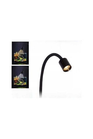 Didadodo Mini Klipsli Lambalar Balık Tankı Işıkları Ayarlanabilir Péyzaž Işıkları Siyah