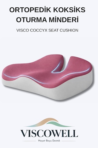 Visco Coccyx Oturma Minderi Ortopedik Koksiks Kuyruk Sokumu Visco Minderi Ev Araba Ofis İçin