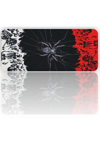 Örümcek Motifli 90x40 Kaymaz Taban Mousepad 90x40cm