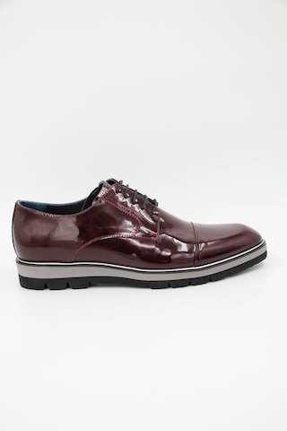 Luciano Bellini E606 Erkek Rugan Ayakkabı - Bordo-bordo