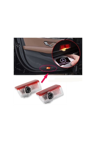 Mercedes W205 Kapı Altı Hayalet Logo 2014-2021 Arası Modellere Uyumlu