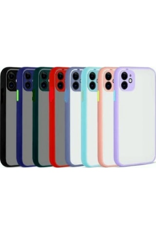 Apple Uyumlu iPhone 12 Mini Kamera Korumali Buz Silikon Sert Kapak 514257767