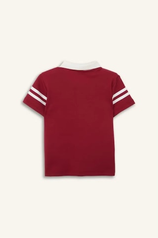 Defacto Oversıze Kısa Kollu Polo Tişört Erkek Bebek G7483a526smbr468 Bordo-br468