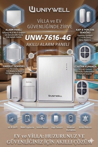 Unıywell 7616 Akıllı Alarm Set