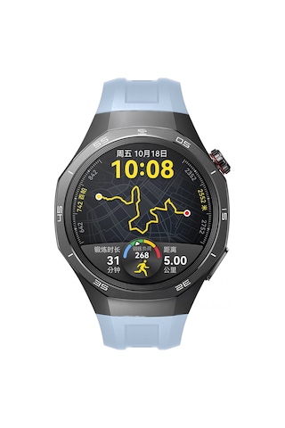 Huawei Watch Gt5 Pro 46mm İle Tam Uyumlu Kordon Metal Tokalı Yumuşak Silikon Kordon Kayış