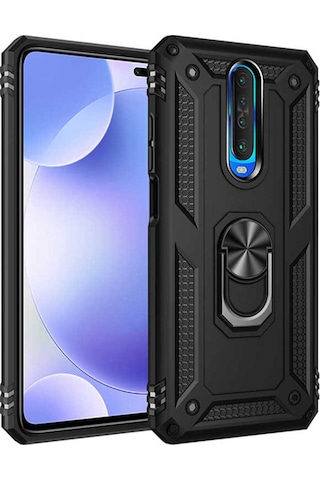 Xiaomi Poco X2 Kılıf Zore Vega Kapak Siyah