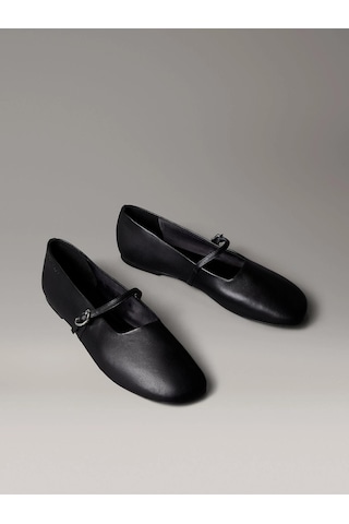 Calvin Klein Kadın Oblique Ballerina Mj Lth Hdw Ayakkabı Hw0hw02847beh-14885 Siyah