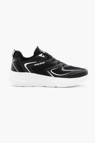 Tonny Black Nefes Alabilen Kumaş Faylon Taban Bağcıklı Unisex Siyah Beyaz Spor Ayakkabı Tbals015 Siyah Beyaz