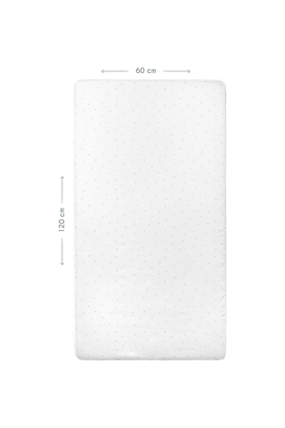 Stars%100 Organik Pamuk Saten Lastikli Bebek Çarşafı 60 X 120 Cm