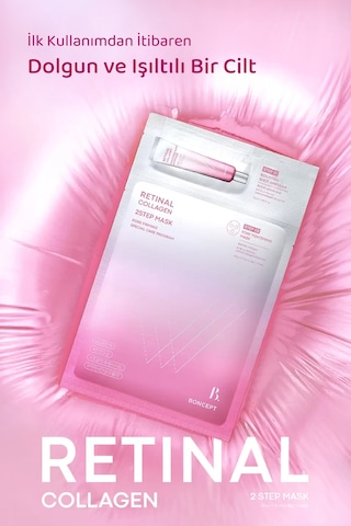 2 Adımlı Retinal Kolajen Serum Maske Seti Retinal Collagen Shot 2step Mask Sheet