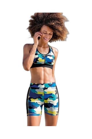 Yeni Inci T136 (Yoga-Fıtness-Pilates-Koşu) Sporcu Kısa Tayt Tek A