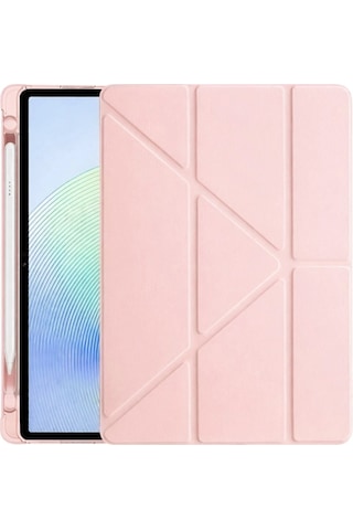 Xiaomi Redmi Pad 2 Kalemlikli Mars Tablet Kılıfı - Rose Gold Arka Kapak