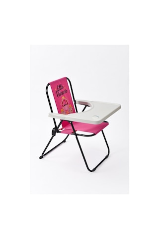 Exent Kids 2 6 Yaş, Little Princes Katlanır Portatif Mama Sandalyesi, Tak-çıkar Masa İle-pembe