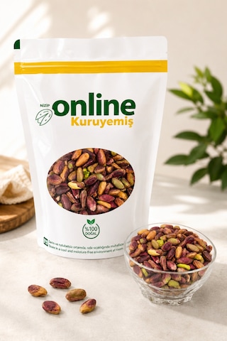 Kırmızı İç Antep Fıstığı - Çiğ- Yeni Mahsül - 500 Gr 500  G
