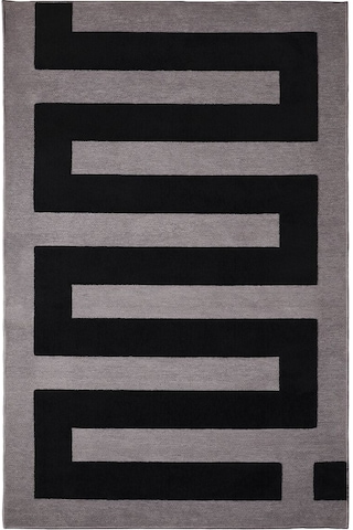 Çocuk Halısı, Siyah-gri, 105x160 Cm Gri