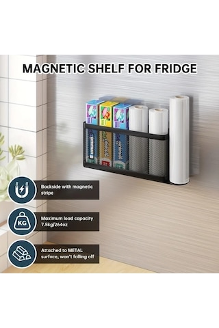 Trendooze Gaojunshop01 Beyaz Metal Sarımsak Pressi Manyetik Mutfak Organizatörü 1 Adet Ev Dekorasyonu