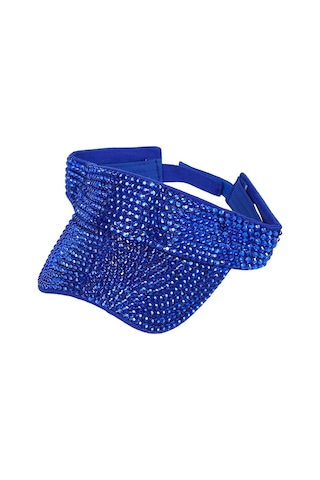 Kadınlar İçin Şık Ve Göz Alıcı Kristalli Güneş Gözlüğü Kapağı Mavi Renkli Tenis Sporu Aksesuarı Mavi