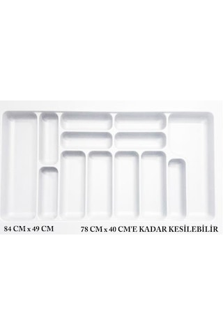 Starax Çekmece İçi Kaşıklık Beyaz En 44 CM Derinlik 49 CM