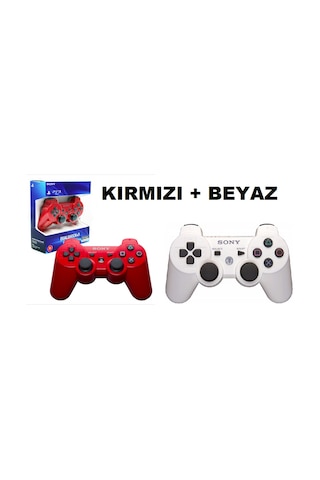 Sony PS3 Dualshock 3 Kırmızı Beyaz PS3 Kol