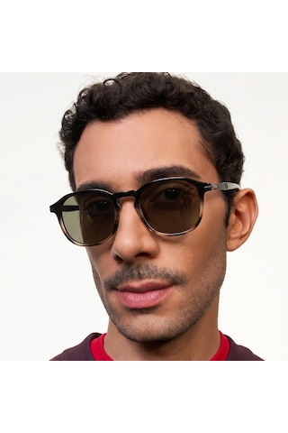 Nelson Yarı Leopar Unisex Güneş Gözlüğü Çok Renkli