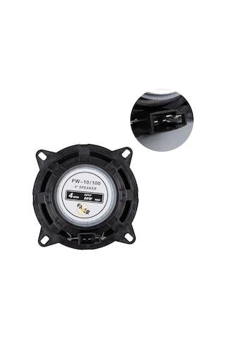 10 Cm Araç Hoparlörü 4 İnç 2 Yollu 80w Maksimum Güç 40w Rms Oto Hoparlörü Pw-10/100