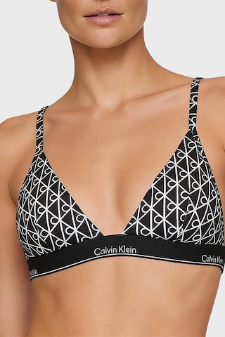 Calvin Klein Üçgen Logolu Bikini Üstü Lv00q6120832n Bayan Bikini Üstü Lv00q61208 32n Siyah-beyaz