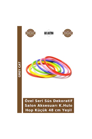 Özel Seri Süs Dekoratif Salon Aksesuarı K.hulo Hop Küçük 48 Cm Yeşil