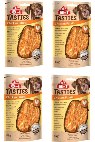 8in1 Tasties Chicken Fillets Tavuk Fileto Köpek Ödülü 4 x 85 G