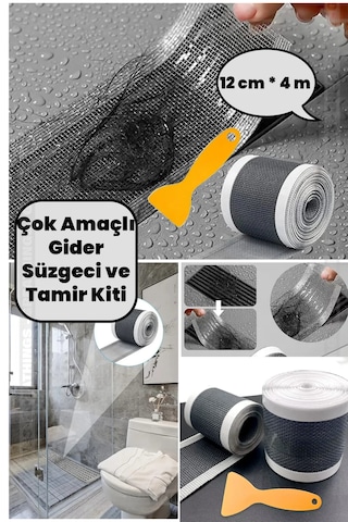 Gider Süzgeci, Saç Kılı Tutucu Ve Sineklik Tamir Kiti 12 Cm 4