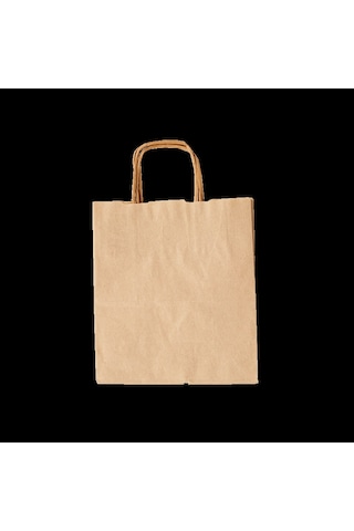 Kraft Renk Çanta Burgu Saplı 33x20x33 -25 Adetli