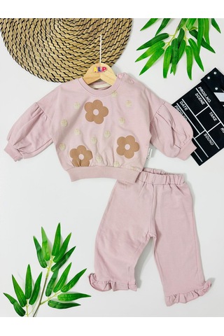 Angola Papatyalar Omuzdan Çıtçıtlı 2 Li Takım Pudra