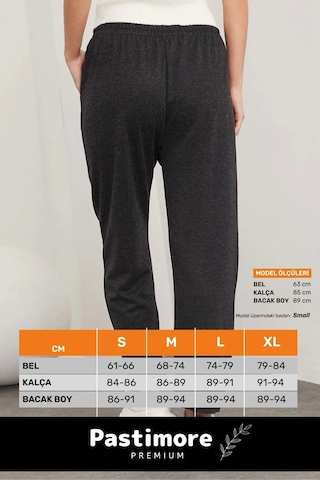 Yeni Sezon Terletmez Rahat Kalıp Beli Lastikli Bol Paça Salaş Yandan Cepli Ecrin Yünlü Pantolon Siyah