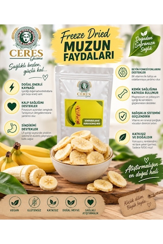 Dondurularak Kurutulmuş Muz 20 G