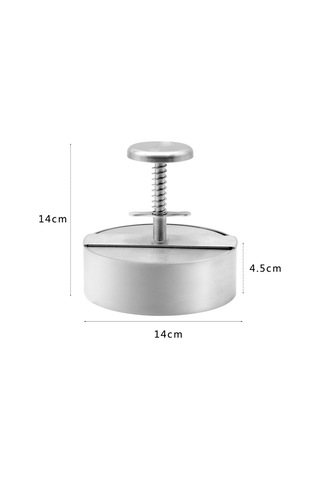 Sones 14cm Büyük 304 Paslanmaz Çelik Burger Pres Mutfak Köfte Kalıbı