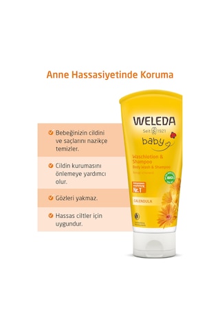 Weleda Calendula Organik Saç Ve Vücut Şampuanı 200 ML