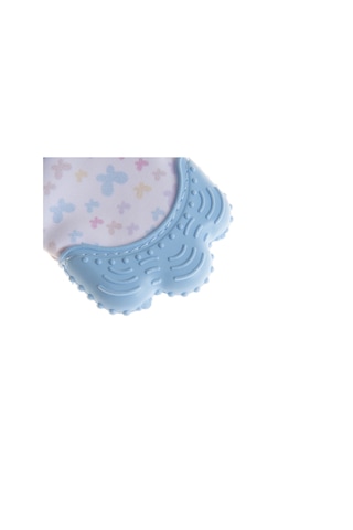 Babyjem Bebek Diş Kaşıyıcı Eldiveni Kelebek Mavi