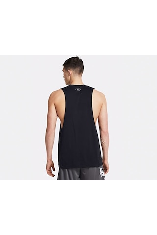 Under Armour Ua Left Chest Cut Off Tank Erkek Antrenman Atleti 1329286-001 Siyah