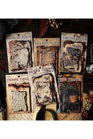 Vintage Tarzı Retro Scrapbook Kağıt Seti 28 Parça Genel