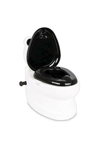 Pilsan Eğitici Panda Çocuk Klozet Lazımlık Beyaz - Siyah