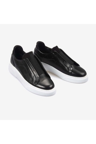 Kemal Tanca Hakiki Deri Erkek Günlük Ayakkabı A9007 Siyah