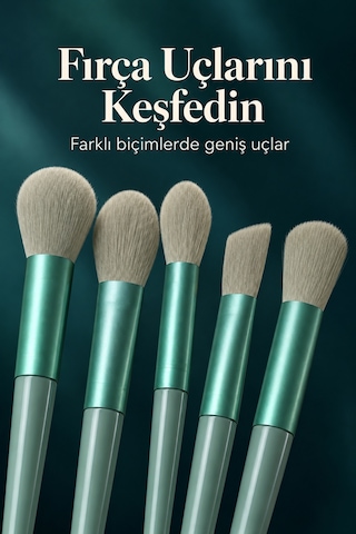 Umuşak Kıllı Estetik Tasarımlı 13'lü Makyaj Fırçası Seti Günlük Ve Profesyonel Kullanım Tkndy-bsva4969 45937925
