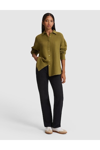 Pierre Cardin Kadın Haki Gömlek Desenli 50328655-vr027