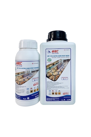 Arc 150 Ultra Şeffaf Döküm Tipi Kristal Clear Epoksi 1.5 Kg Set