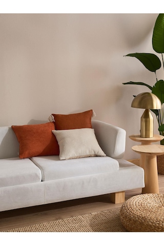 Clementine Glow 3'lü Kırlent Kılıf Seti Turuncu